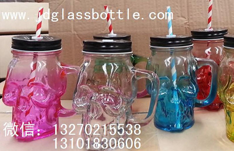 Skull glass bottle manufacturer - Xuzhou Junding Glass Factory